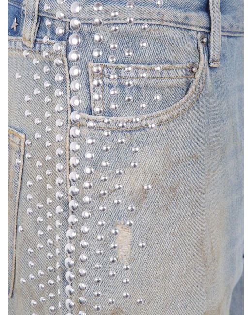 Golden Goose Deluxe Brand Blue Goldener Gänsefreund Denim Jeans