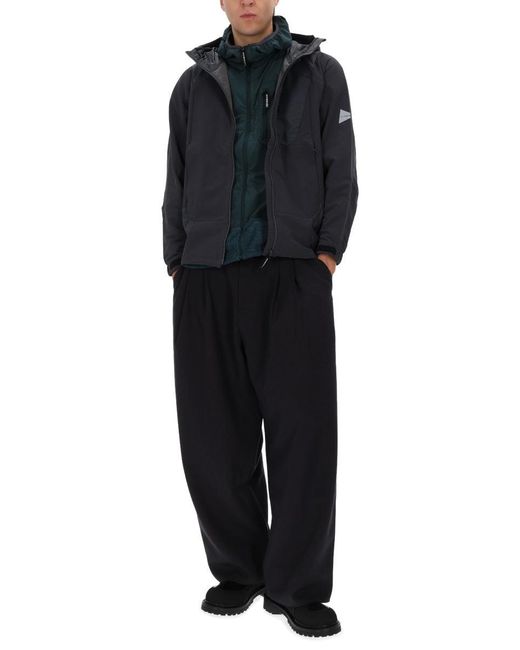 And Wander Blue Nylon Jacket for men