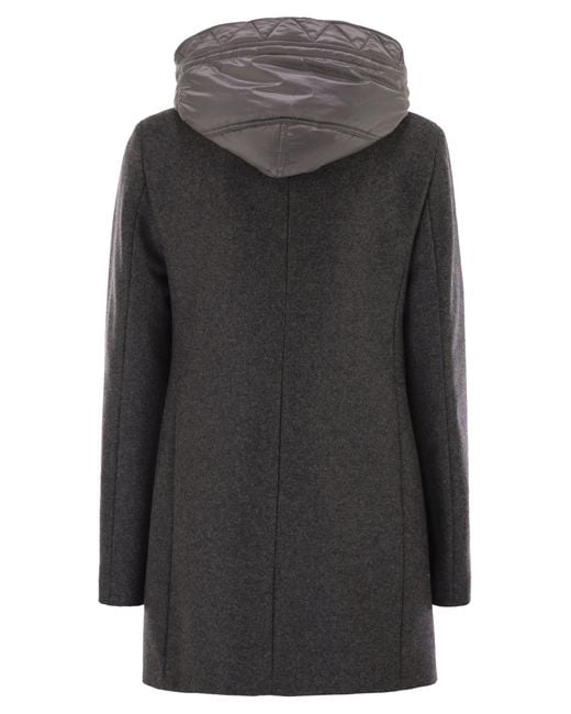Fay Black Toggle Coat