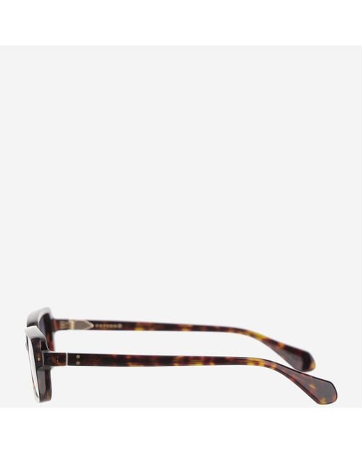 Carven Red Square Acetate Sunglasses