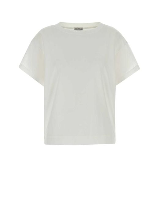 Brunello Cucinelli White T-Shirt