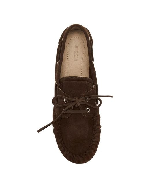Alohas Brown Rowan Suede Leather Loafers
