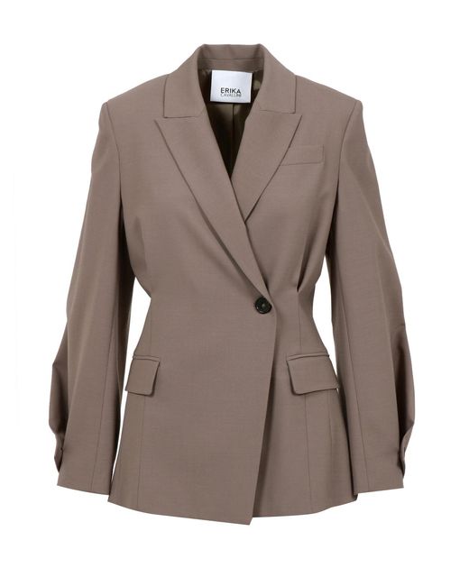 Erika Cavallini Semi Couture Brown Jackets
