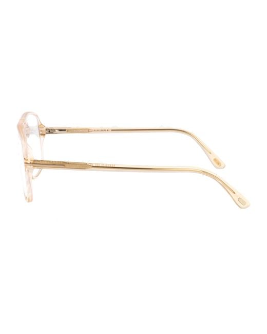 Tom Ford Multicolor Marrone Chiaro Acetate Optical Glasses for men