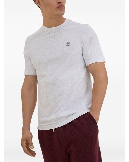 Brunello Cucinelli Light T-Shirt in White für Herren