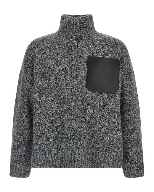 'Patch Patch Pocket' de cuero ' J.W. Anderson de hombre de color Gray