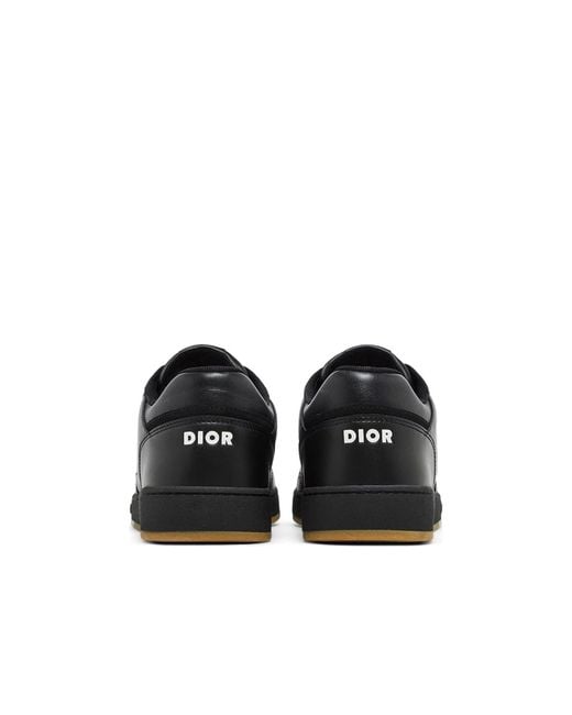 Dior Oblique Leder -Turnschuhe in Black für Herren