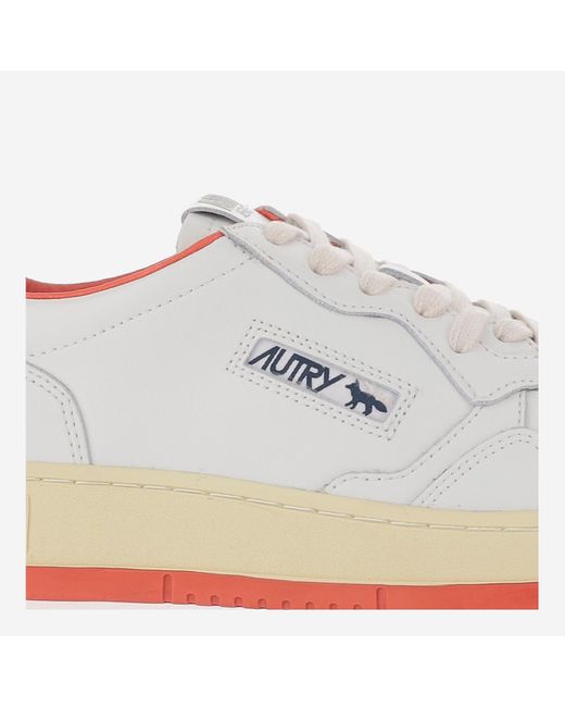 Autry White Medialist Maison Kitsuné X Low Sneakers for men