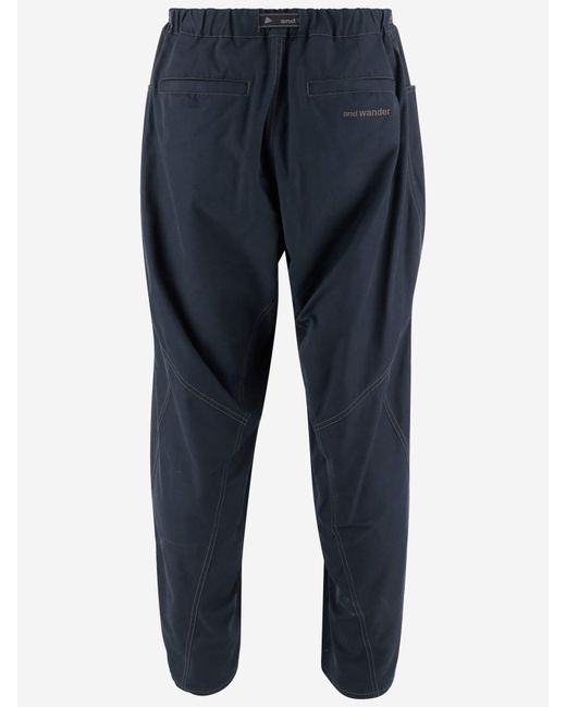 And Wander Blue Pants With Belt for men