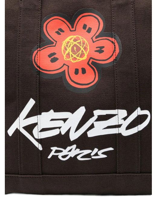 KENZO X Futura 2000 Utility Boke Shopper Met Bloemenprint in het Black