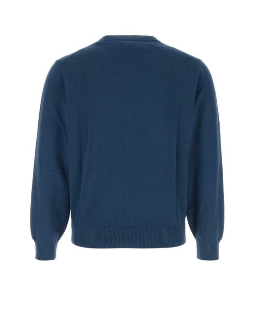 Canali Blue Maglia Manica Lunga for men