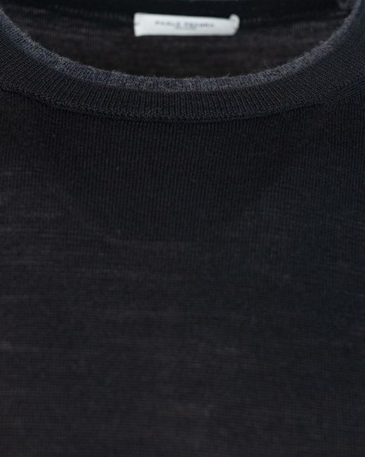 Paolo Pecora Maglia Girocollo Nero in het Blue