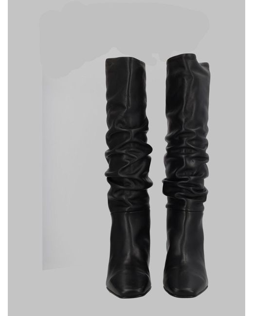 Alohas Black Stylish Leather Boots