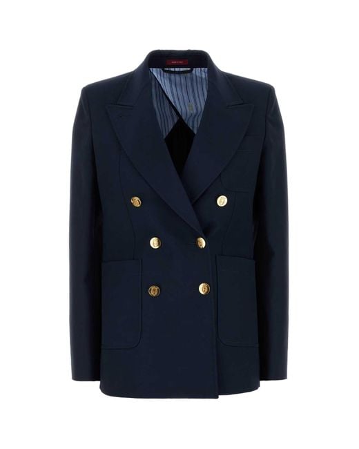 Gucci Blue Cotton Blazer