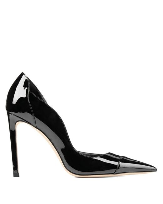 Jimmy Choo 100 Mm Brigitte Pumps Met Puntige Neus in het Black