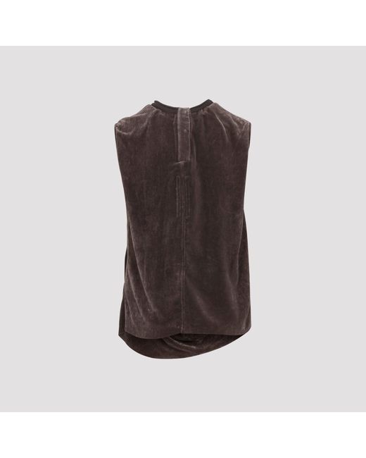 Rick Owens Brown Subhuman Top