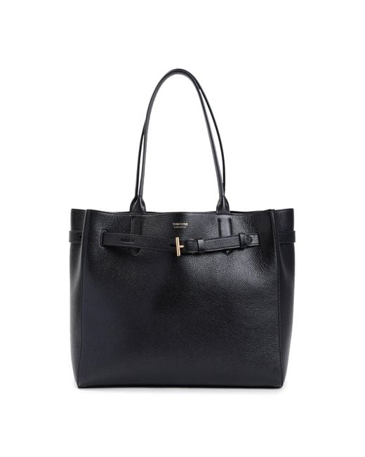 Tom Ford Black Medium Tote Bag