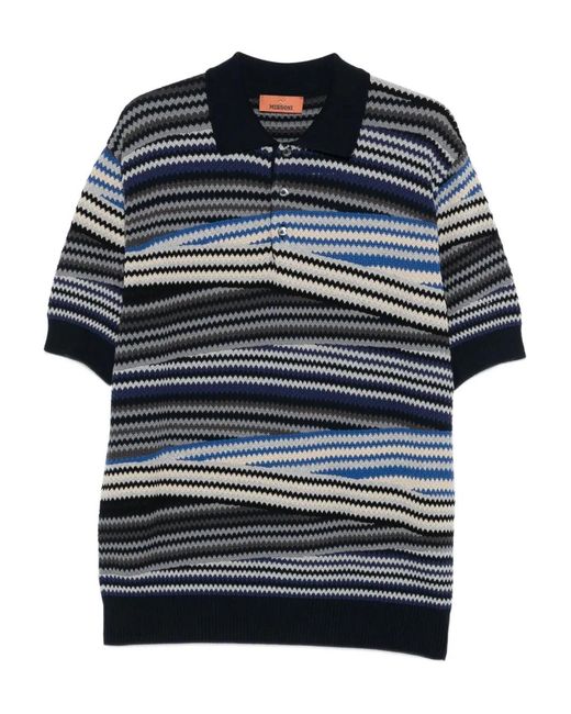 Missoni Gestreepte Polo in het Blue