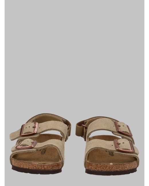 Birkenstock Natural Mini Comfort Sandals For Kids