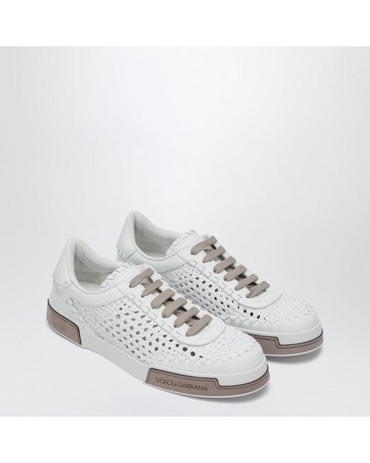Dolce & Gabbana White Sneaker Portofino Yacht for men
