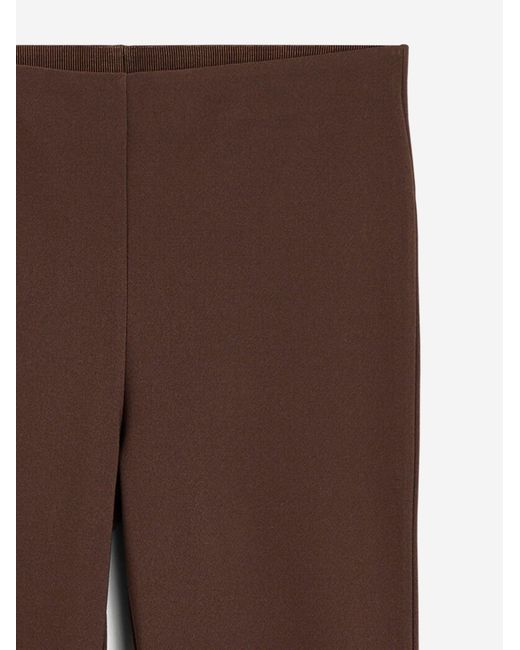 By Malene Birger Brown Stretch Nylon Pants