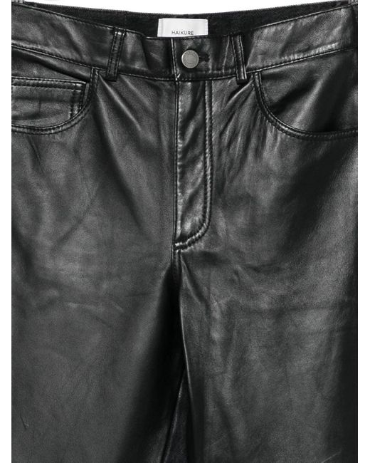 Haikure Gray Leder-Einsatzhose