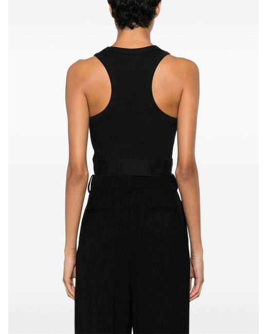 Givenchy Black Cropped Tank Top