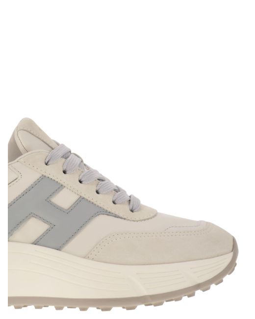 Hogan White Hi-Fi Trainers With Side H Sneaker