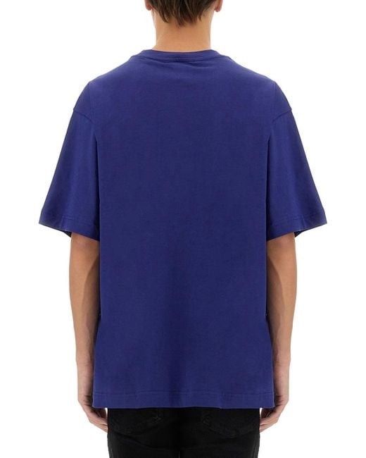 Versace Jeans Couture Blue Gothic Logo T-Shirt for men