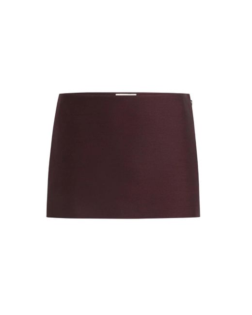 Falda jett Khaite de color Red