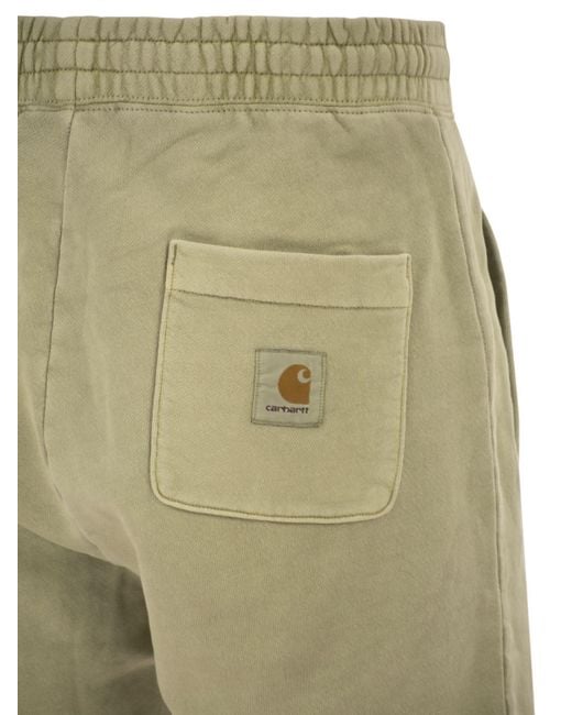 Carhartt Natural Cotton Jersey Shorts With Logo