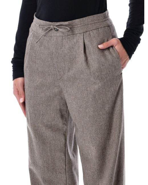 Loulou Gray De Saison Harlem Wool-Blend Flannel Trousers
