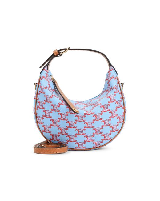 Céline Blue Mini Shoulder Bag With Trendy Design