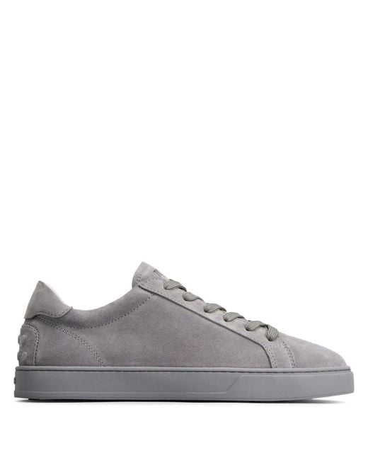 Tod's Gray Leather Sneakers for men