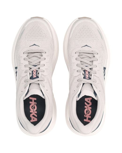 Hoka One One White Bondi 9 Sneakers