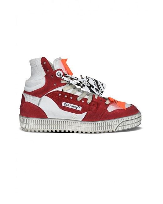 Off-White c/o Virgil Abloh Red Off Court Sneakers
