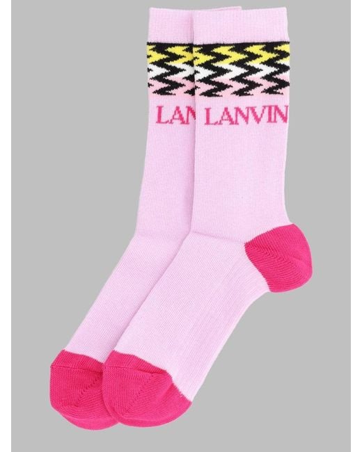 Lanvin Pink Skate Socks