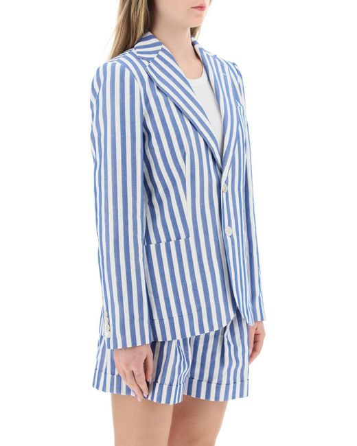 Polo Ralph Lauren Blue Striped Blazer