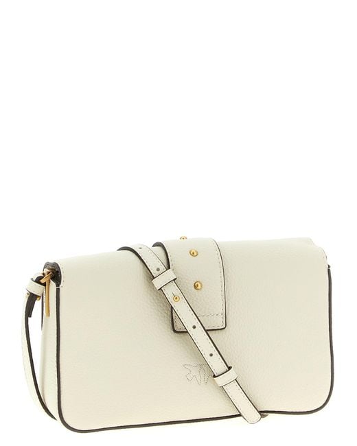 Pinko 'love One Mini' Crosbody Bag in het Natural