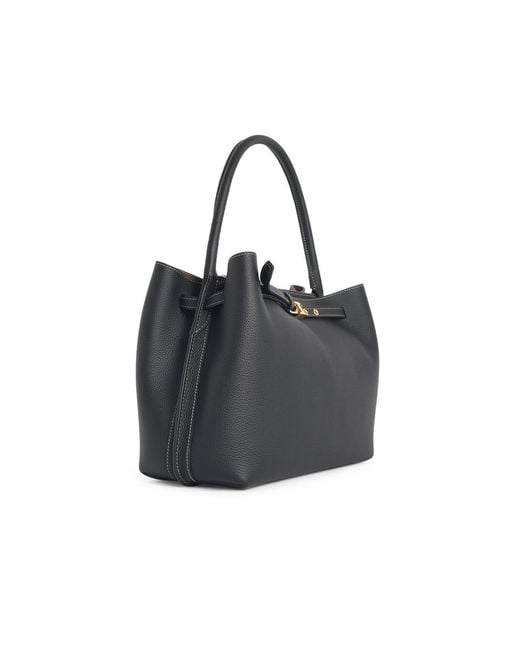Tod's Black 'Tim' Small Leather Handbag