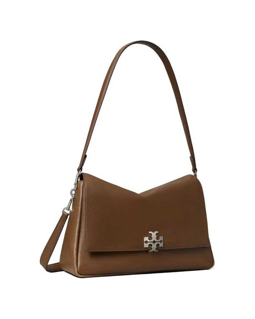 Tory Burch Brown Charlie Shoulder Bag