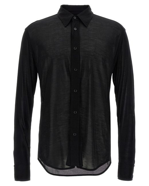 Tom Ford Gebreide Shirt in het Black voor heren