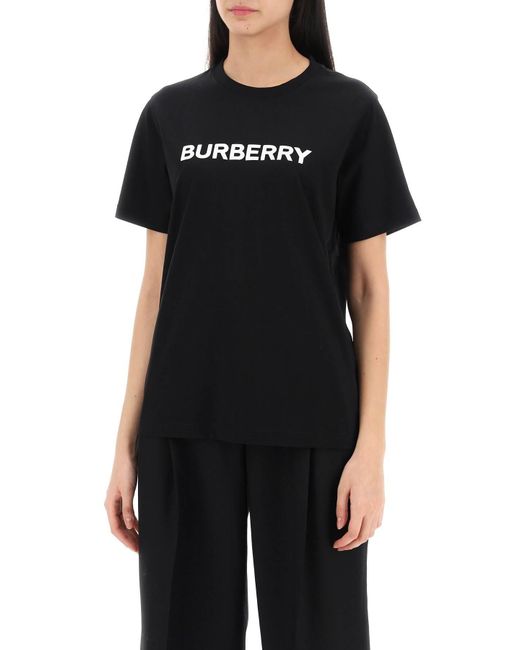 Margot logo T camisa Burberry de color Black
