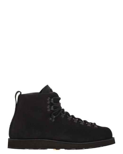 Stone Island Black Boot With Rubber Sole And Cushioning for men