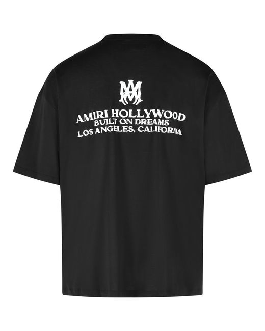 Amiri Black 'Built On Dreams' Cotton T Shirt
