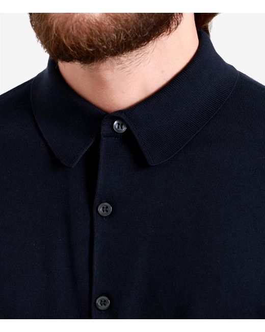 John Smedley Blue T Shirts And Polos