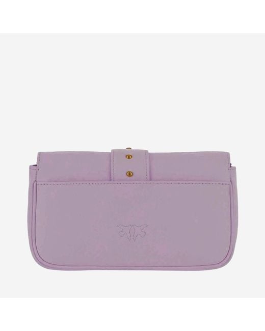 Pinko Purple Shoulder Bag Love One Pocket