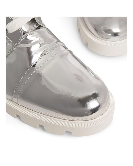 Christian Louboutin Gray Pavleta Silver Boots
