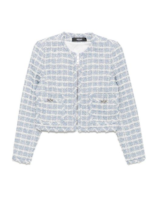 Versace White Tweed Jacket