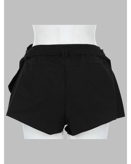 DIESEL Black Mini Shorts